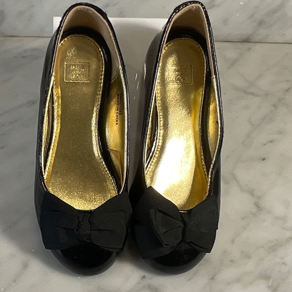 Janie and Jack Ballet Flats with Bow Detail Size 13 - Picture 6 of 7